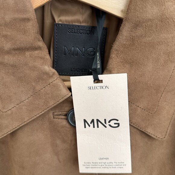 NWT Mango Suede Leather Jacket - Picture 6 of 9